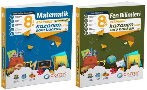 Çanta 2025 8. Sınıf Lgs Matematik + Fen Bilimleri Etkinlikli Kazanım Soru Seti 2 Kitap