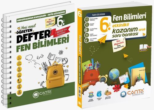 Çanta 2026 6. Sınıf Fen Bilimleri Etkinlikli Kazanım Soru Bankası + Defter Seti 2 Kitap