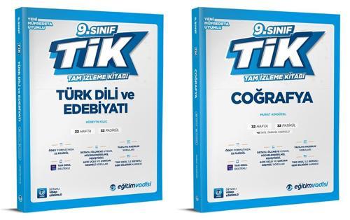 Eğitim Vadisi 2025 9. Sınıf Edebiyat + Coğrafya Tam İzleme Kitabı Seti 2 Kitap