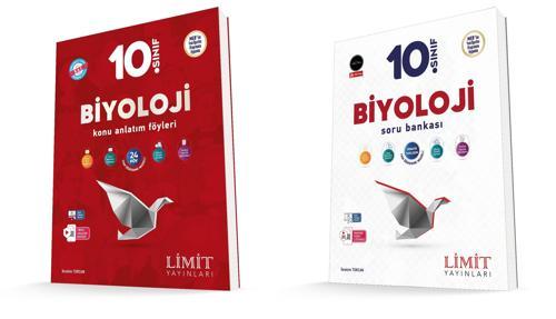 Limit 2025 10. Sınıf Biyoloji Kaf Konu + Soru Seti 2 Kitap Güncel Müfredat