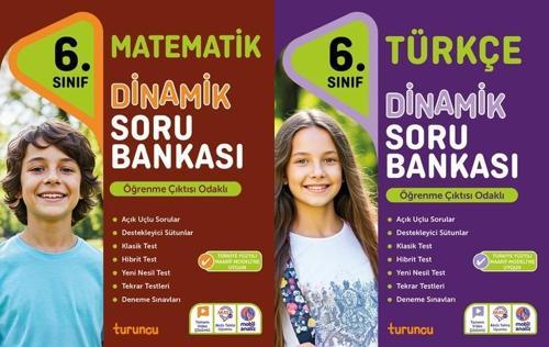 Tudem 2026 6. Sınıf Matematik + Türkçe Dinamik Soru Bankası Seti 2 Kitap Yeni Müfredat