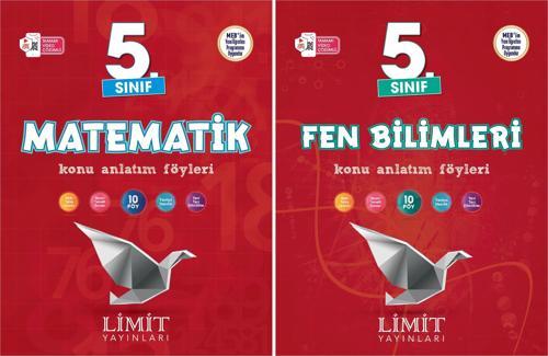 Limit 2025 5. Sınıf Matematik + Fen Bilimleri Konu Anlatım Seti 2 Kitap Güncel Müfredat