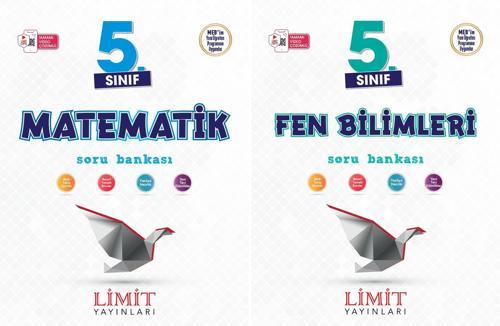 Limit 2025 5. Sınıf Matematik + Fen Bilimleri Soru Bankası Seti 2 Kitap Güncel Müfredat
