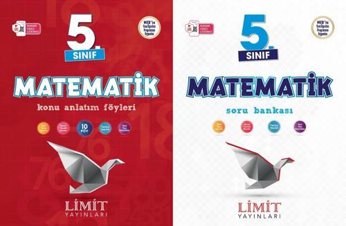 Limit 2025 5. Sınıf Matematik Konu Anlatım + Soru Bankası Seti 2 Kitap Güncel Müfredat
