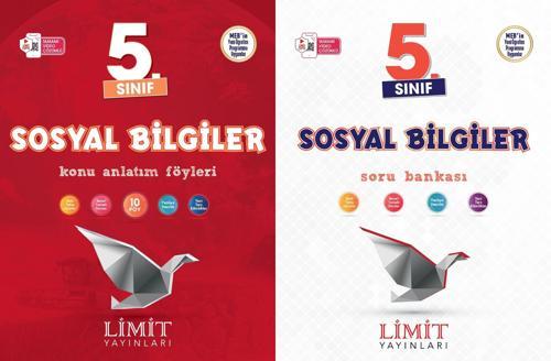 Limit 2025 5. Sınıf Sosyal Bilgiler Konu Anlatım + Soru Bankası Seti 2 Kitap Güncel Müfredat