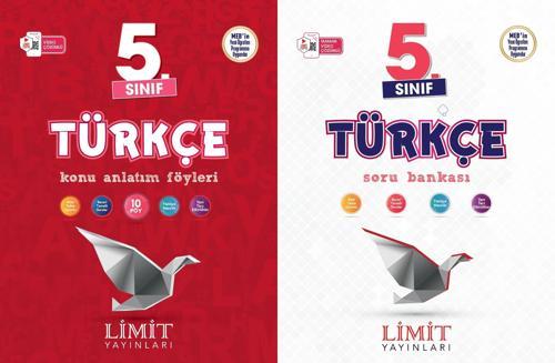 Limit 2025 5. Sınıf Türkçe Konu Anlatım + Soru Bankası Seti 2 Kitap Güncel Müfredat