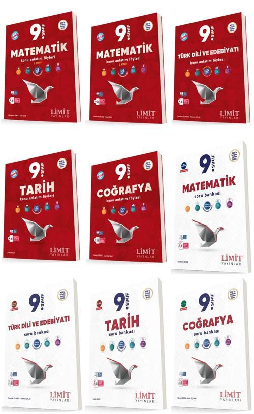Limit 2025 9. Sınıf Eşit Ağırlık Kaf + Soru Bankası Seti 9 Kitap Güncel Müfredat