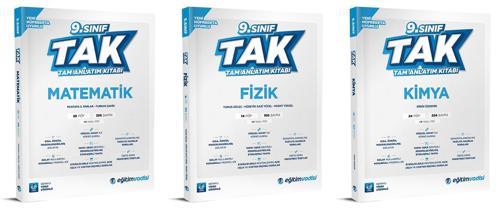 Eğitim Vadisi 2025 9. Sınıf Matematik + Fizik + Kimya Tam Anlatım Kitabı Seti 3 Kitap