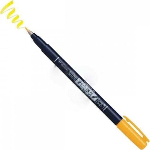 Fudenosuke Brush Pen Fırça Uçlu Kalem Sert Uç - Sarı