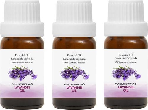 Türk Lavanta Yağı,%100 Doğal Bitkisel Uçucu Yağ, Lavandin Oil, 3'lüi Set 3x10 ml