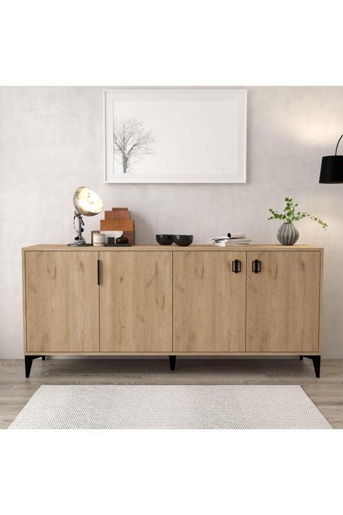 4006 Deren Konsol 180 Cm Natural- Tv Ünitesi - Yemek Odası - Kahve Köşesi