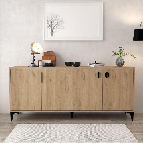4006 Deren Konsol 180 Cm Natural- Tv Ünitesi - Yemek Odası - Kahve Köşesi
