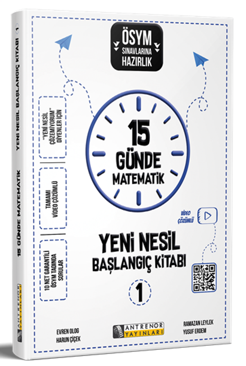 Antrenör Yayınları Tyt Matematik 15 Günde Yeni Nesil Başlangıç Kitabı 1  
