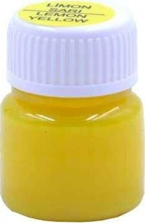 Cam Boyası Su Bazlı Tek Renk Limon Sarı