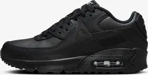 Air Max 90 Unisex Leather Sneaker Hakiki Deri Günlük Spor Ayakkabı Siyah
