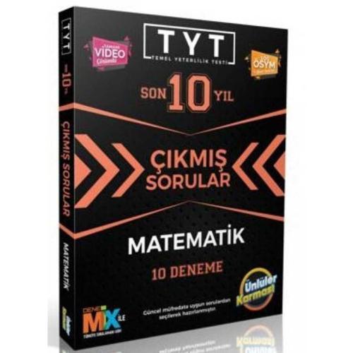 Ünlüler Yayınları Tyt Matematik Son 10 Yıl Çıkmış Sorular 10 Deneme