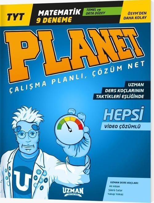 Uzman Yayınları Tyt Matematik Planet 9'lu Temel ve Orta Düzey Deneme