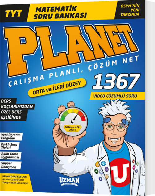 Uzman Yayınları Tyt Matematik Planet Orta ve İleri Düzey Soru Bankası