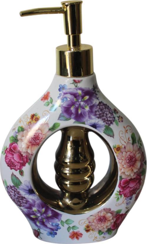 Porselen 500ml Sıvı Sabunluk Çiçekli k283