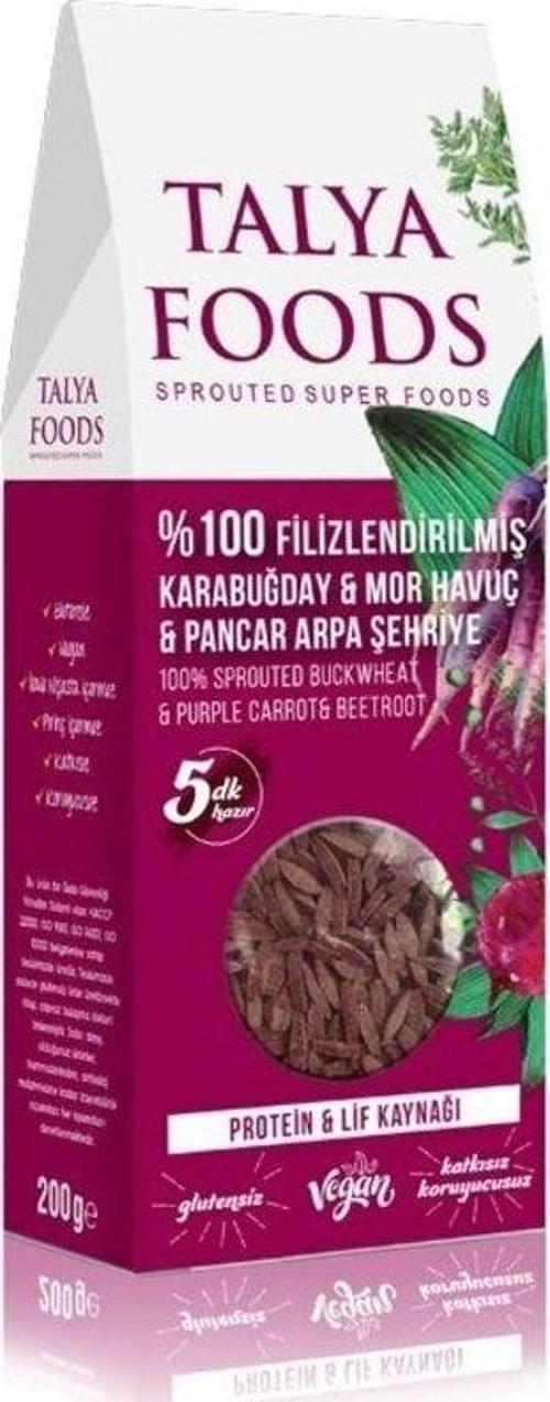 %100 Filizlendirilmiş Karabuğday & Mor Havuç & Pancar Arpa Şehriye
