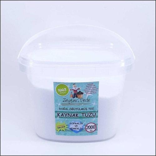 Doğal Öğütülmüş Kaynak Tuzu 2000 Gr