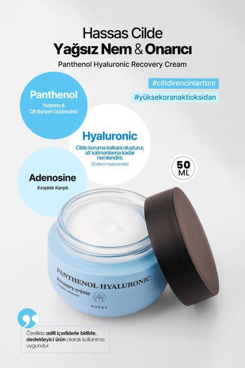 Panthenol,Hyalüronik Asit Içeren Nemlendirici Onarıcı Krem Kore Panthenol Hyaluronic Recovery