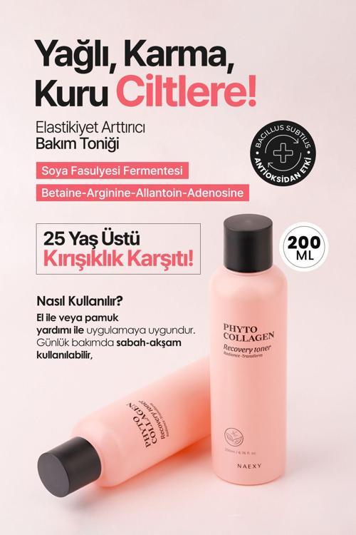 Sıkılaştırıcı Ve Yaşlanma Karşıtı Kolajen Tonik Kore Phyto Collagen Recovery Toner 200Ml