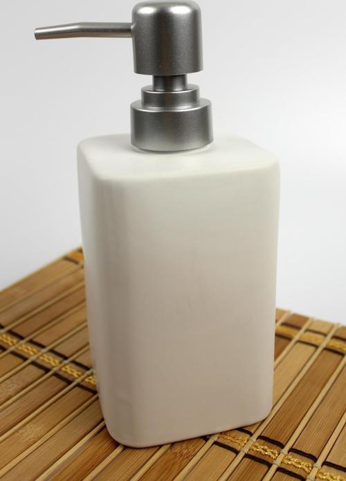 Stonware Sıvı Sabunluk Beyaz Kare 450ml