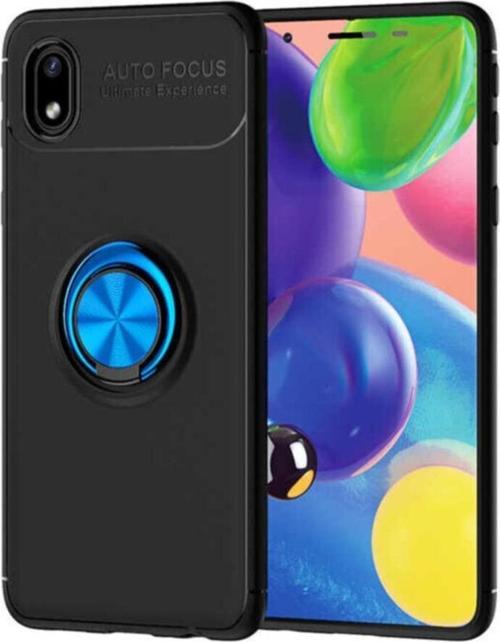 Galaxy A01 Core Novel Silikon Kılıf Siyah - Mavi
