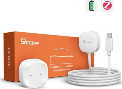 SNZB-05P ZigBee Su Kaçak Sensörü ve Kablosu 5 Adet