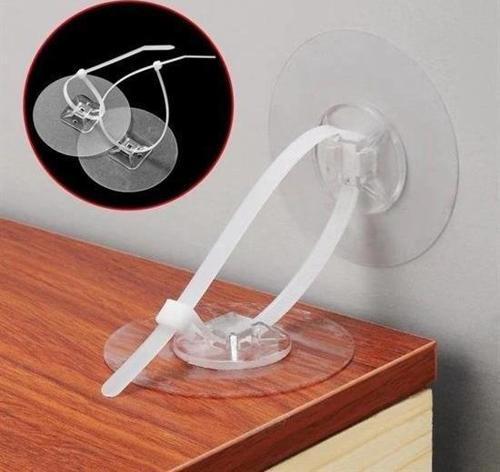 BUFFER® Yapışkanlı Eşya Sabitleyici Aparat Deprem Güvenliği Çocuk Koruma Sabitleme Aparatı 1 Çift