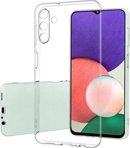 Galaxy A04s Ile Uyumlu Kılıf Süper Silikon Kapak Şeffaf