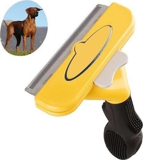 BUFFER® Kedi ve Köpekler İçin Kısa Tüylü Köpek Tarağı Tüy Toplayıcı Tarak Large