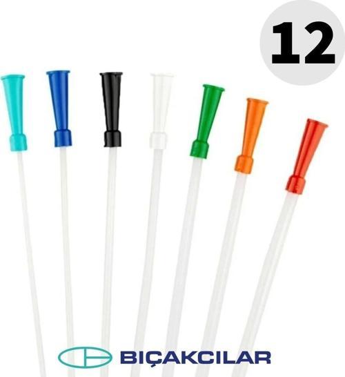 Bıçakcılar Aspirasyon Sondası No: 12 (Beyaz) 140 Adet - 1 Kutu