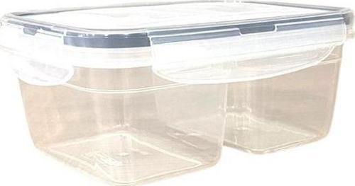 BUFFER® 2 Bölmeli 0,45+0,45 Litre Kilitli Kapaklı Erzak Saklama Kabı LC-524