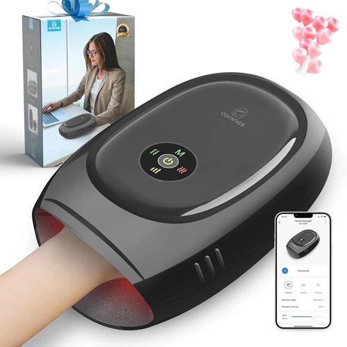 COMFIER Akıllı El Masajı Makinesi, Uygulama Kontrolü, Isı ve Kompresyonlu