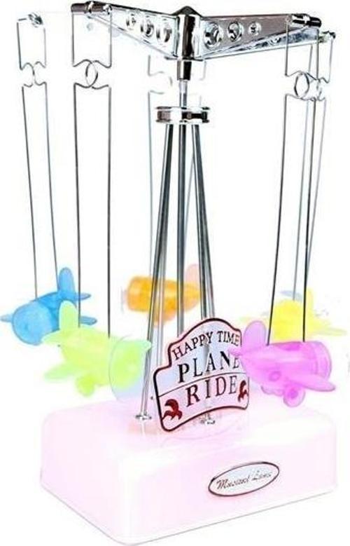 BUFFER® Hareketli Uçaklı Kurmalı Hediyelik Küçük Müzik Kutusu Aleti