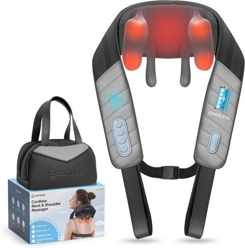 COMFIER Kablosuz Boyun ve Omuz Masaj Aleti - Klasik Gri
