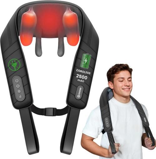 COMFIER Kablosuz Boyun ve Omuz Masaj Aleti - Klasik Siyah