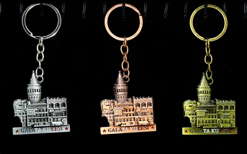 Metal Galata Kulesi Anahtarlık Alk2214