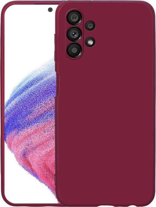 Galaxy A13 4g Ile Uyumlu Kılıf Mara Silky Termoplastik Kılıf Koyu Mor