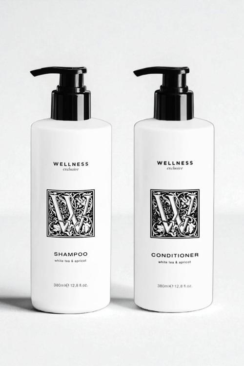 White Tea & Apricot Shampoo 380 ml  + Conditioner 380 ml