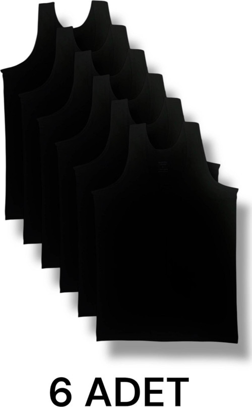 Askılı Erkek Atlet Pamuklu 6'lı Paket