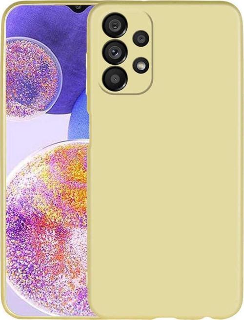 Galaxy A23 Ile Uyumlu Kılıf Premier Silikon Kapak Gold