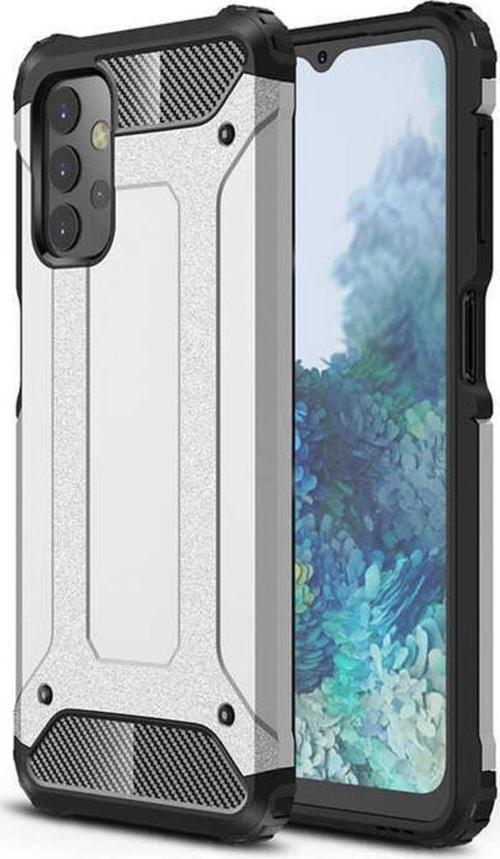 Galaxy A23 Ile Uyumlu Kılıf Shockproof Zırh Koruma Gri