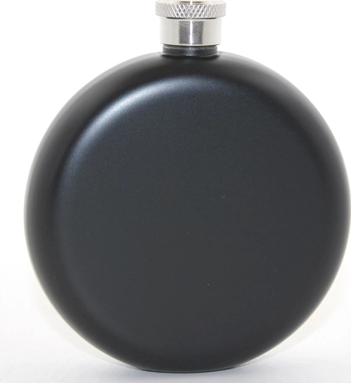 Paslanmaz Çelik Yuvarlak 5 Oz Tekli Matara Alk2678