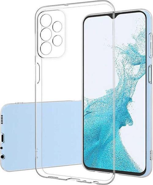 Galaxy A23 Ile Uyumlu Kılıf Süper Şeffaf Silikon Kapak Şeffaf