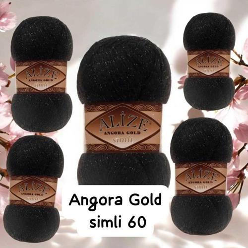 (5 Adet) Alize Angora Gold Simli 60 (100Gr 500Mt)