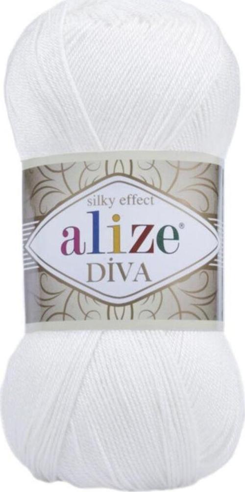 Diva El Örgü Ipi (5 Li Paket) - 55-Beyaz