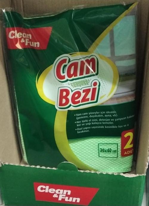 4 Adet Mikrofiber Clean Fun Cam Bezi